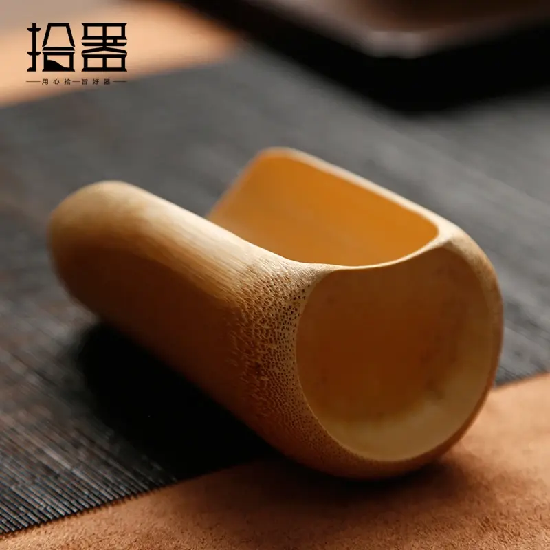 Thumbnail: Old Coal Bamboo Tea, Tea Spoon, Tea  Box, Bamboo, Zen Kungfu Tea, Japanese