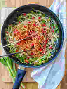 Vegan gluten free aglio olio