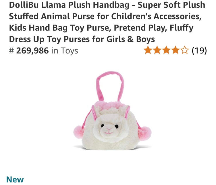Dollibu llama plush box 20