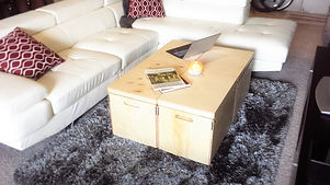 No tools are required to assemble this stackable cube storage
