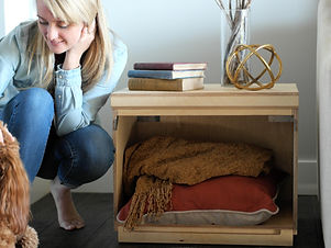 Access storage cubes from the front, top, or back