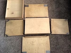 These woodend storage cubes can be assembled in seconds