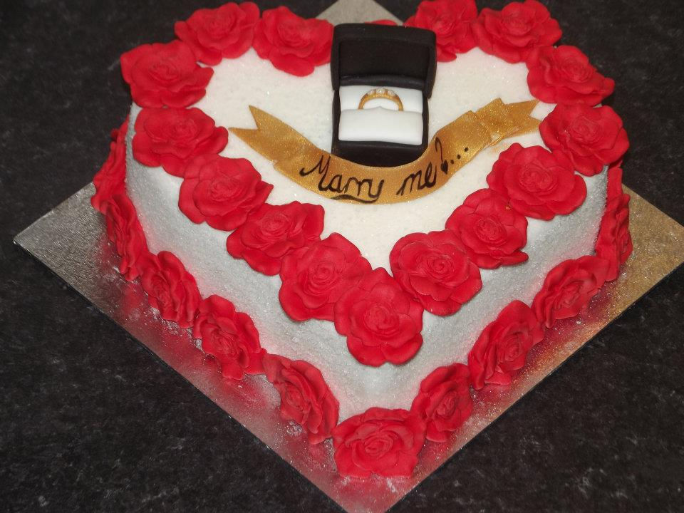 heart and ring box engagement