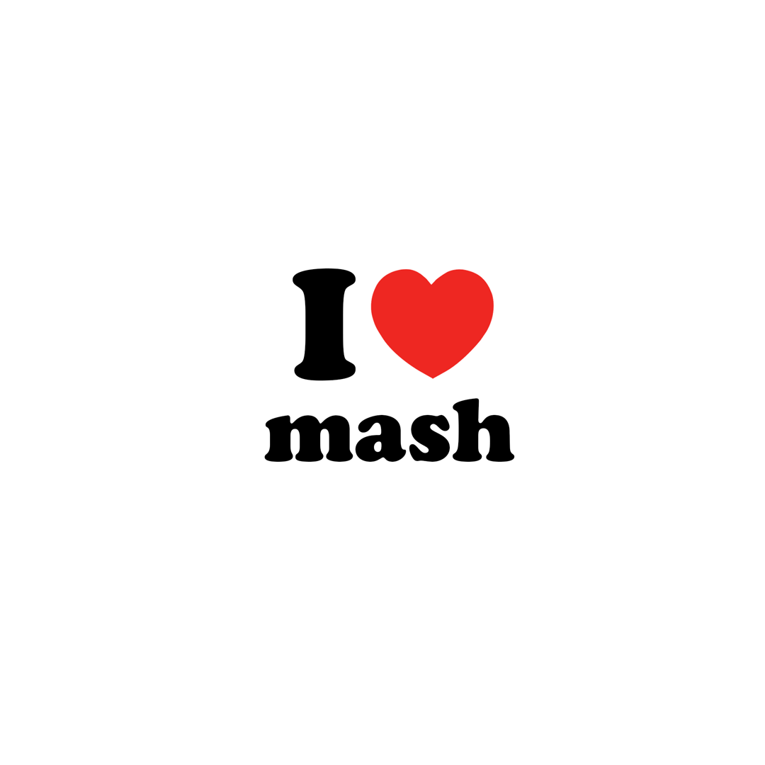 I LUV MASH BADGE