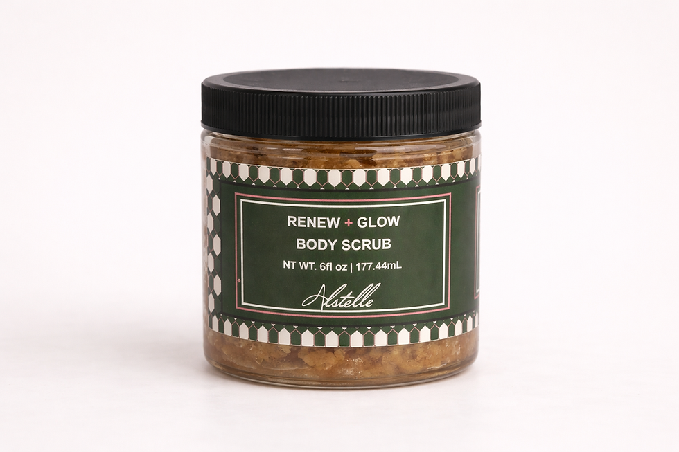 Renew + Glow Body Scrub in a jar