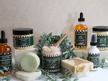 Alstelle Product Family Image with hair and skin care 