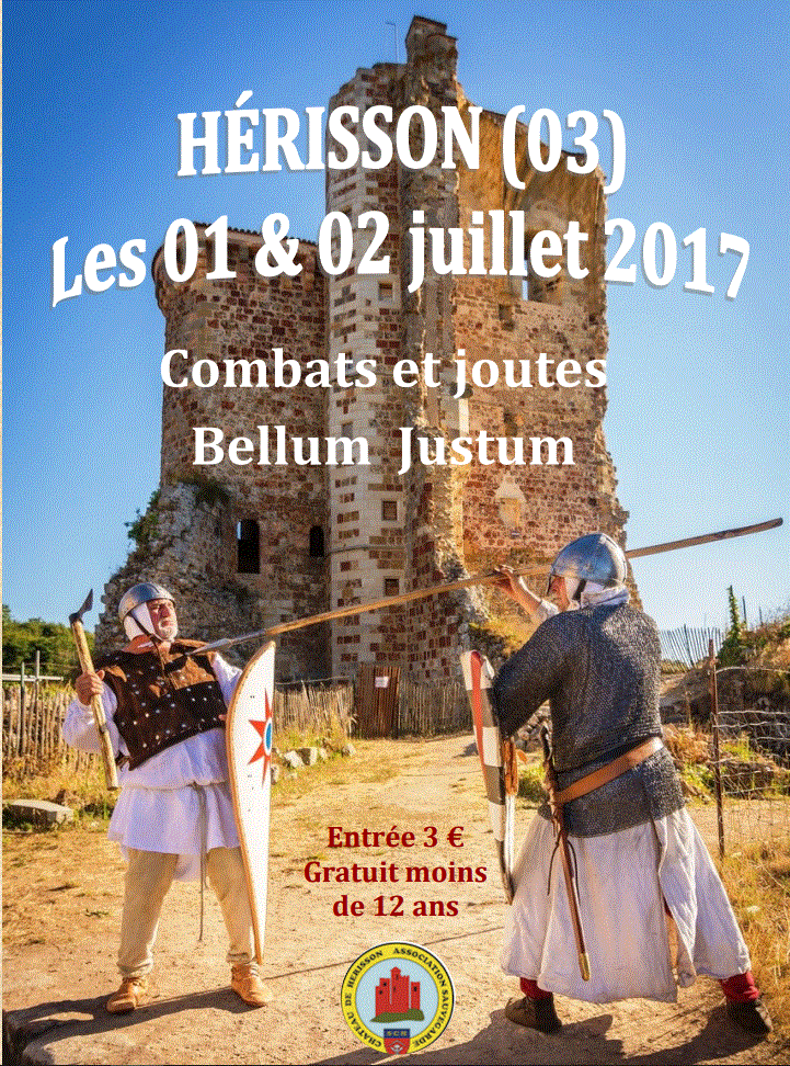 Matin & après midi de joutes équestres et combats au château féodal de HERISSON