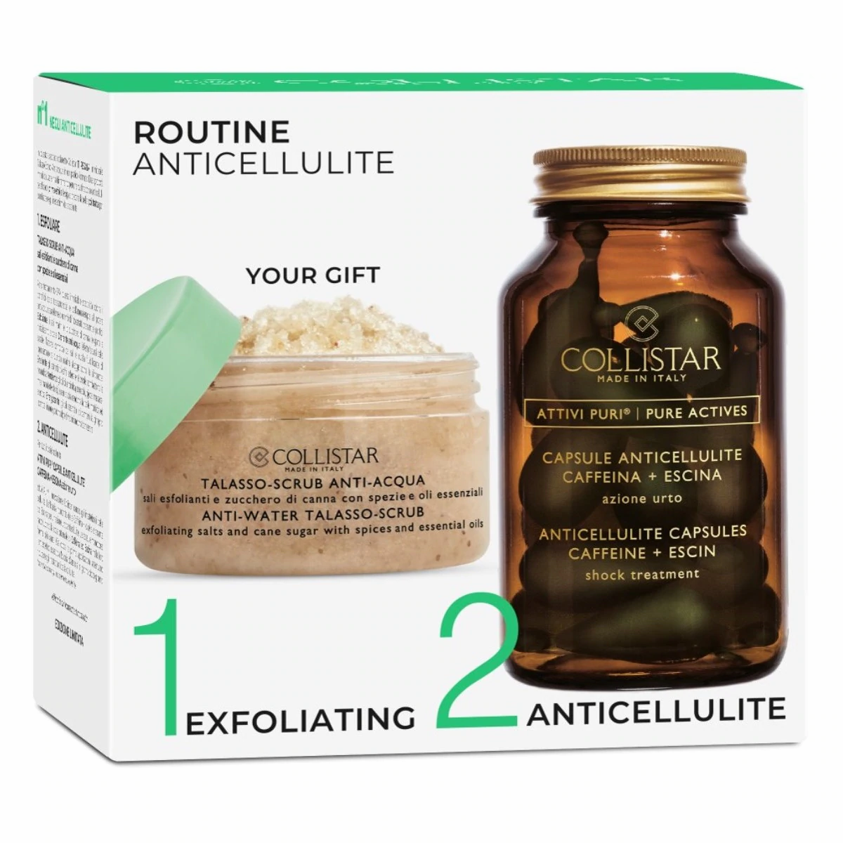 COLLISTAR Pure Actives Anticellulite Capsules+TALASSO ANTI-ACQUA