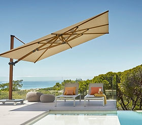 jersey patio umbrella Business & Pleasure Co. The Resort Market x Jenni Kayne Introducing 13ft Double Top Round Cantilever Umbrella Pro Business & Pleasure Co. The