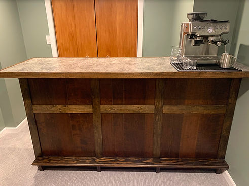 custom built bar Bancroft Furniture