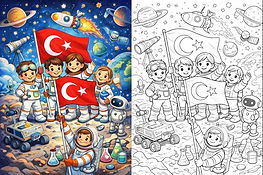 BİLİM TEMALI BAYRAK SEVGİSİ ETKİNLİĞİ-7