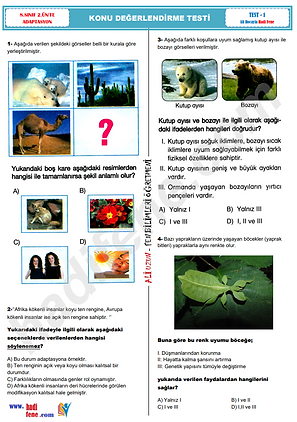 adaptasyon-ve-dogal-secilim-test-1