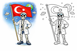 İSKELET TEMALI BAYRAK SEVGİSİ ETKİNLİĞİ-4