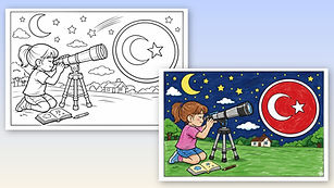 TELESKOP TEMALI BAYRAK SEVGİSİ ETKİNLİĞİ-2