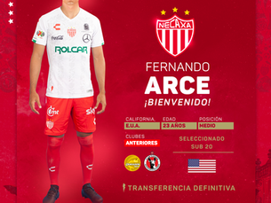 FERNANDO ARCE JR. LLEGA AL NECAXA PROCEDENTE DE XOLOS.