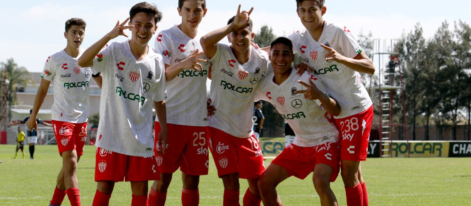 LAS FUERZAS BÁSICAS DE NECAXA DERROTAN POR PARTIDA DOBLE A LAS DEL QUERETARO.