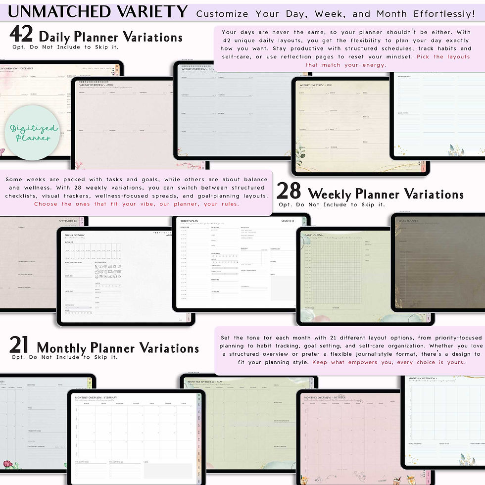Thumbnail: digital planner adhd planner ipad digital planner, custom digital planner, mental health planner