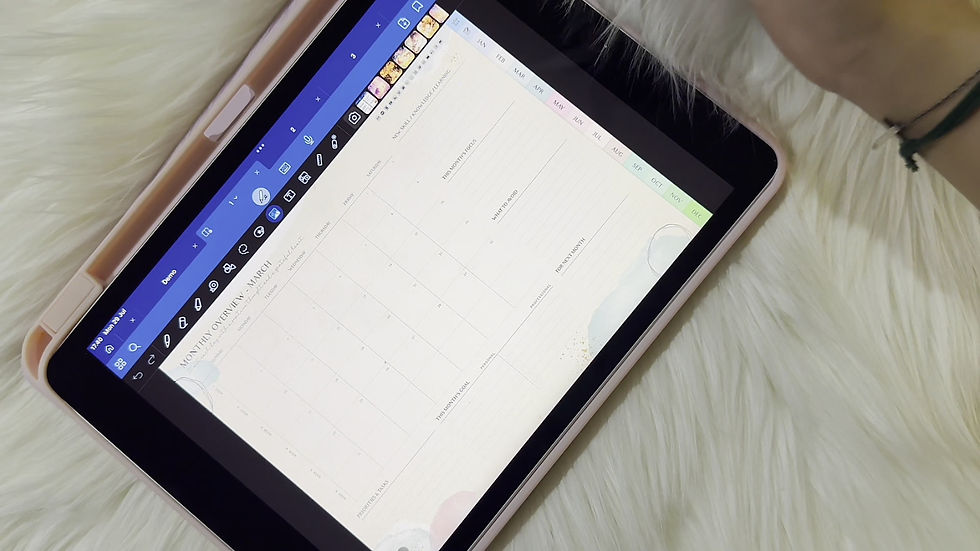 Thumbnail: digital planner adhd planner ipad digital planner, custom digital planner, mental health planner