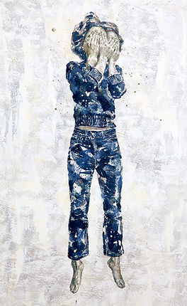 果物とひまわり（混合技法) 果物とひまわり（混合技法) 果物とひまわり（混合技法)