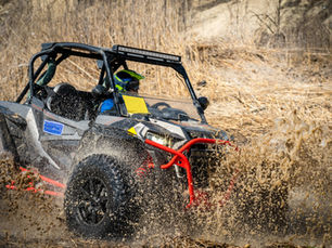 utv showcasing his suspension