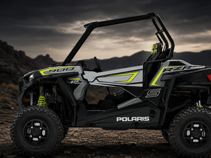Gray Polaris RZR 900 S side-by-side showcasing the factory suspension before upgrading to Bandit UTV Suspension.