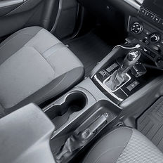 Interior cabin of Mazda BT-50 with dust-free surfaces and restored factory feel — expert detailing service by Samurai Auto Detailing in Cairns.