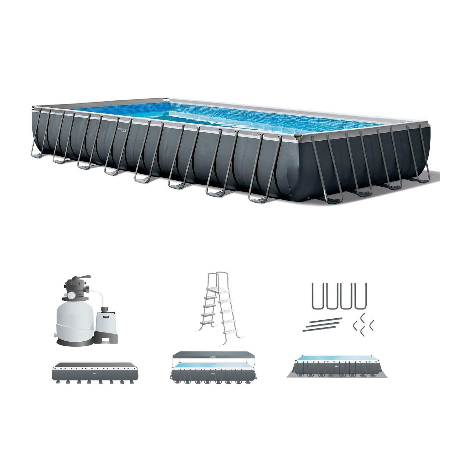Intex 26373EH Ultra XTR Above Ground Pool Set 32ft x 16ft x 52in