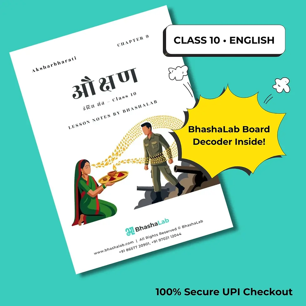 Thumbnail: Class 10 Marathi Aukshan Notes PDF Cover