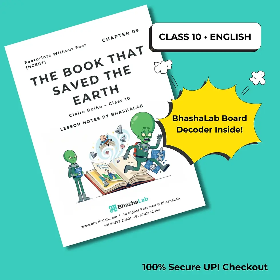 Book That Saved The Earth Notes PDF cover