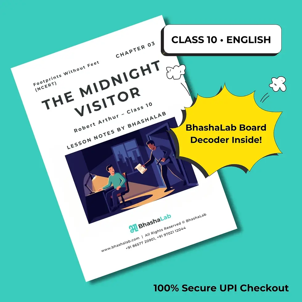 The Midnight Visitor Notes