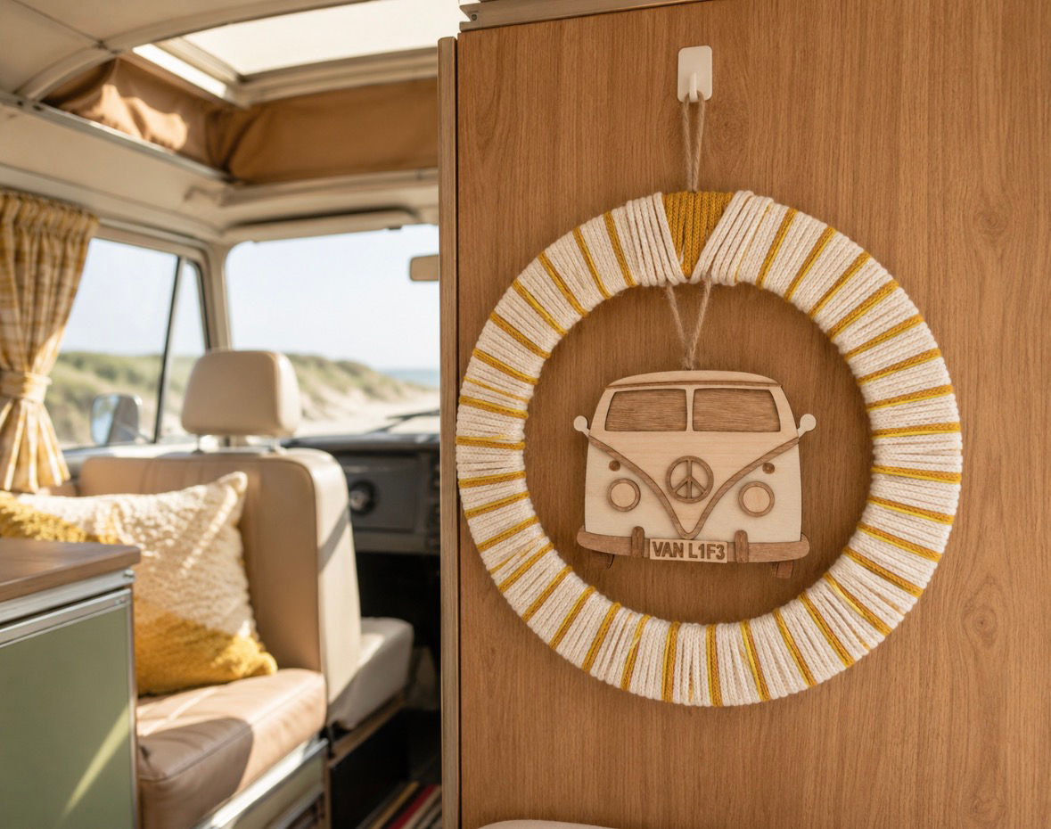 Yellow inspired camper