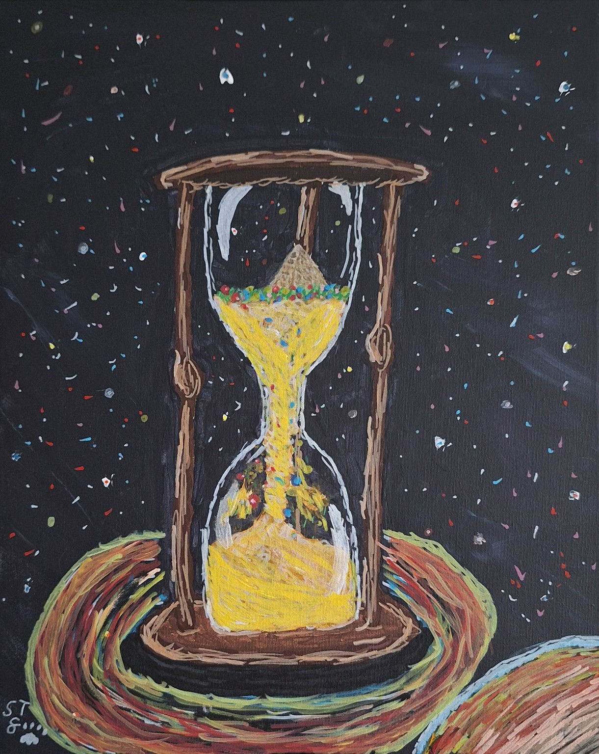 Hourglass in Space