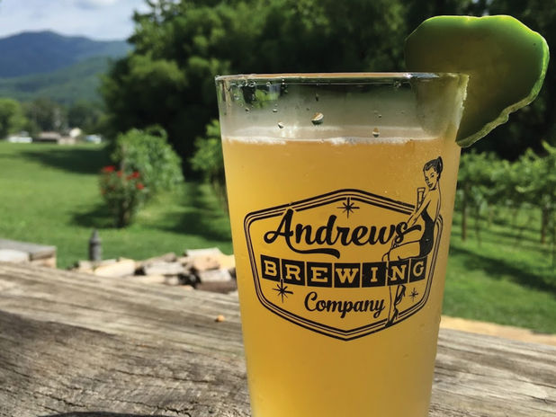 Andrews Brewing Company pint glass