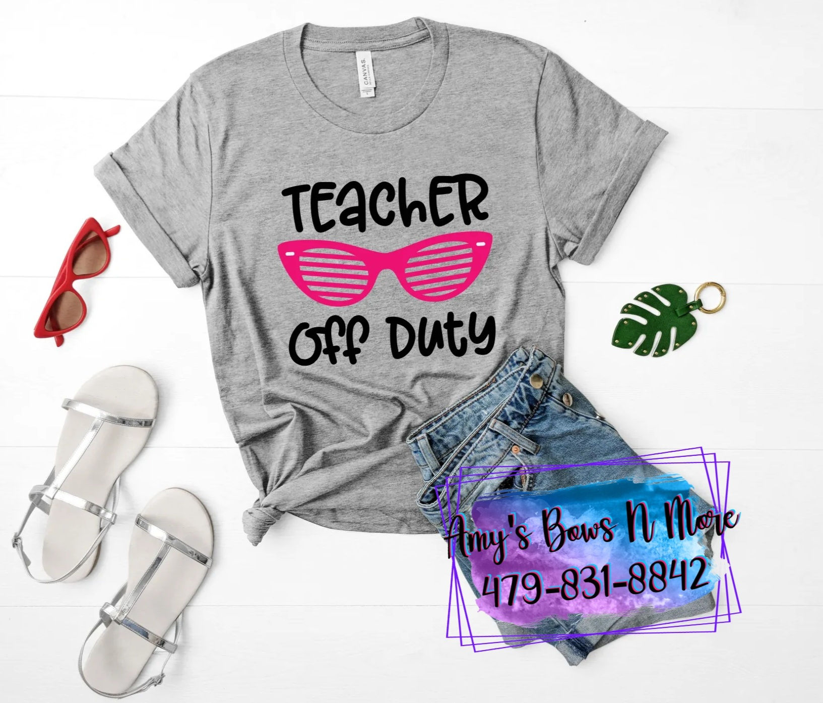 TEACHER OFF DUTY     CUSTOM TEE