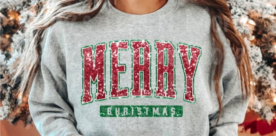 MERRY CHRISTMAS (GREEN/RED)