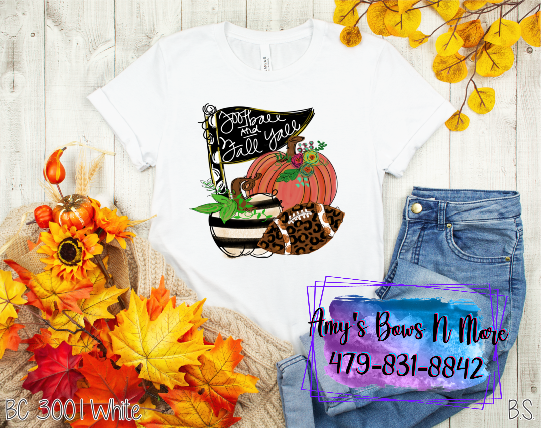 FOOTBALL AND FALL YALL TEE