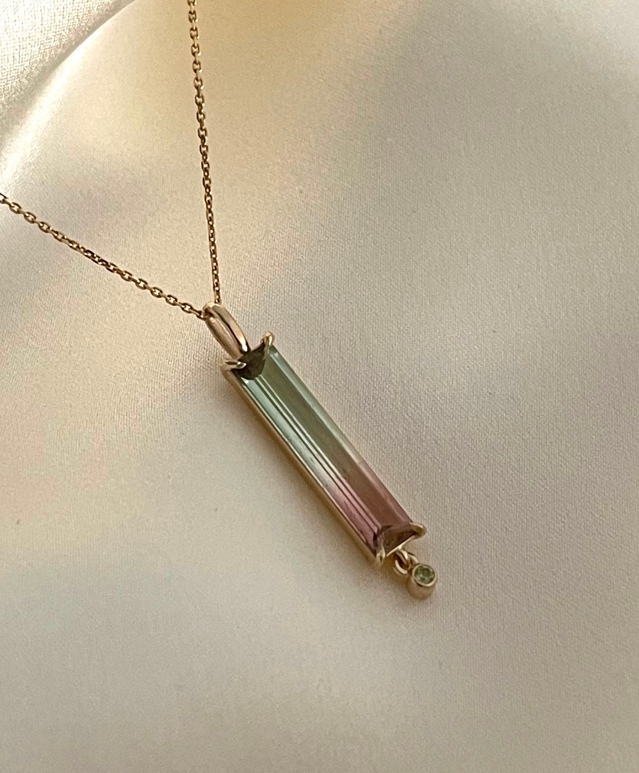 Watermelon Tourmaline Necklace