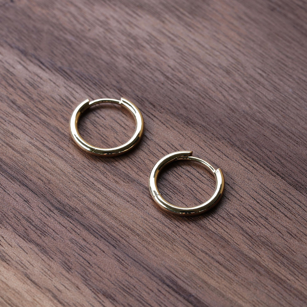 Thumbnail: Round 12mm Silver Hoops