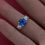 Thumbnail: Round Sapphire Trilogy Ring
