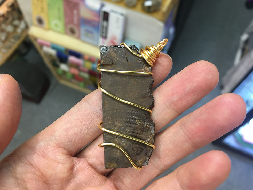 Thumbnail: Ammolite Rough Pendant