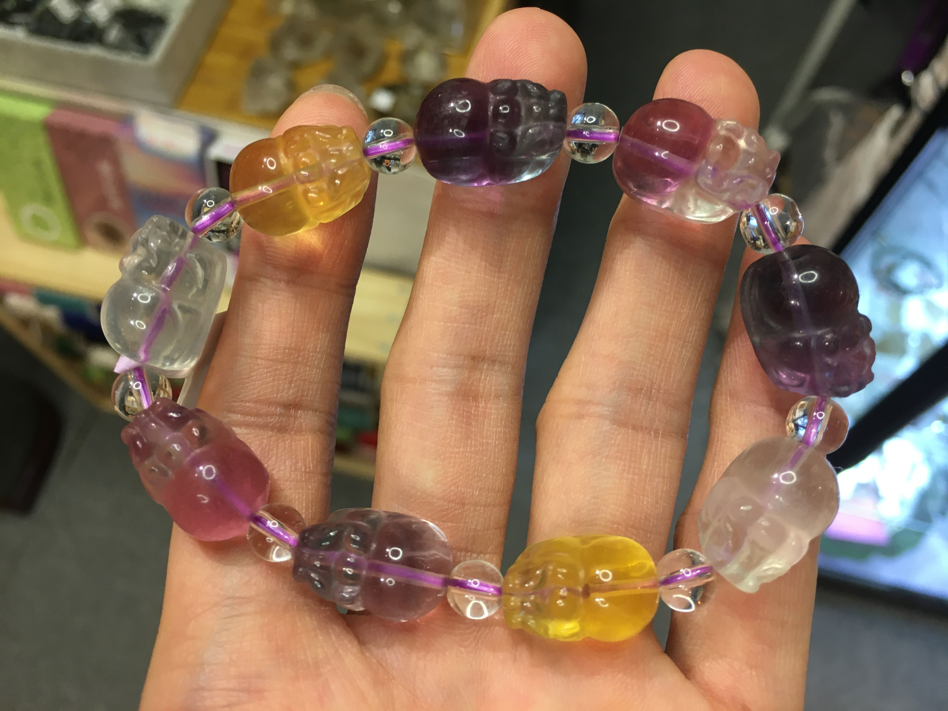Fluorite Pixiu Bracelet