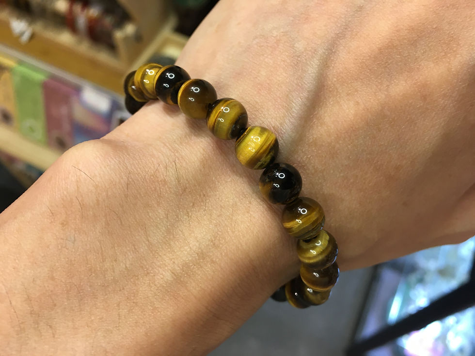 Thumbnail: Yellow Tiger Eye Bracelet 8mm