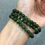 Thumbnail: Green Tourmaline Long Bracelet ( Three Loop ) 