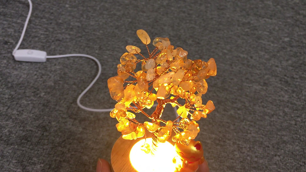 Thumbnail: Citrine Tree With Light stand