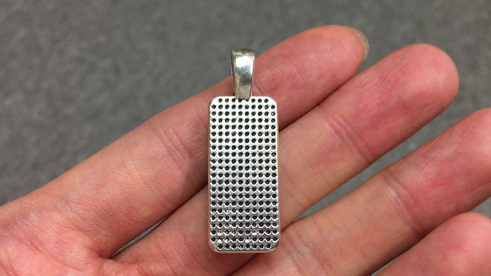 Thumbnail: Meteorite Rectangle Shape Pendant 