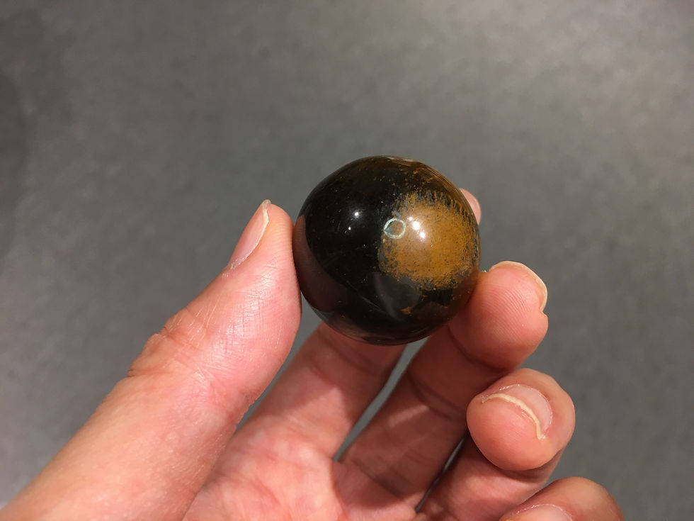 縮圖：黃虎眼石球 30mm