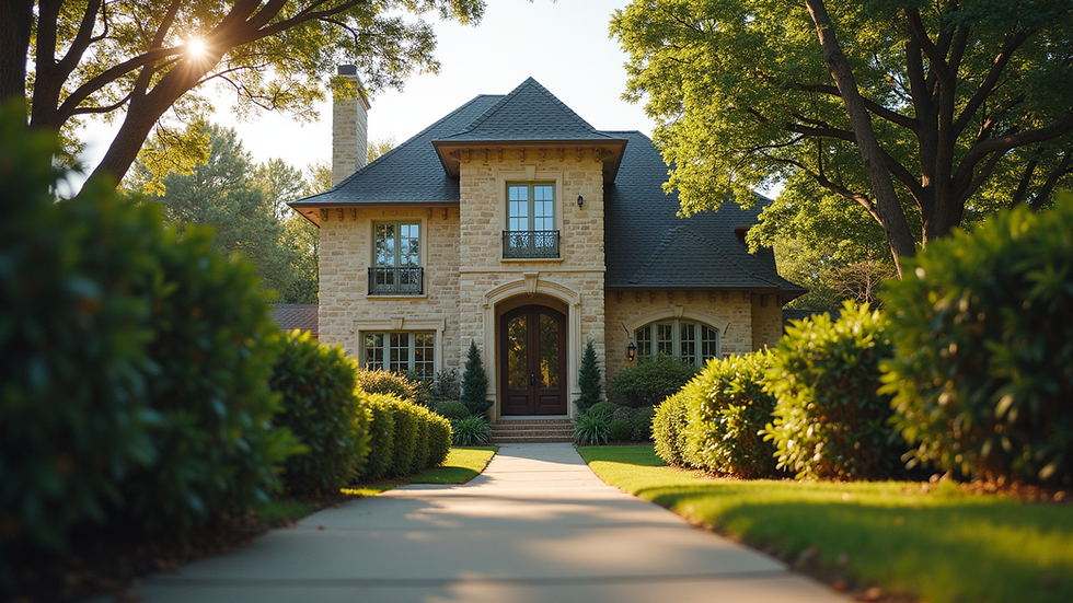 Eye-level view of a residential property in DFW