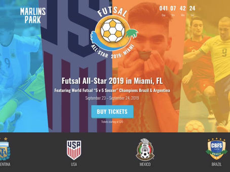 Update: Brazil, Argentina, USA & Mexico Set to Compete in 2019 Futsal All-Star Event