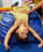 Girl doing tumbling