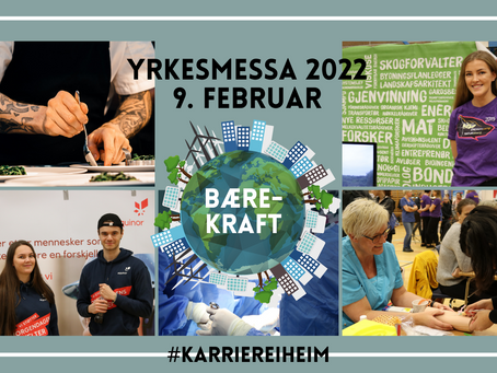 UTSATT til 9. februar! Endelig - vi arrangerer yrkesmessa igjen!